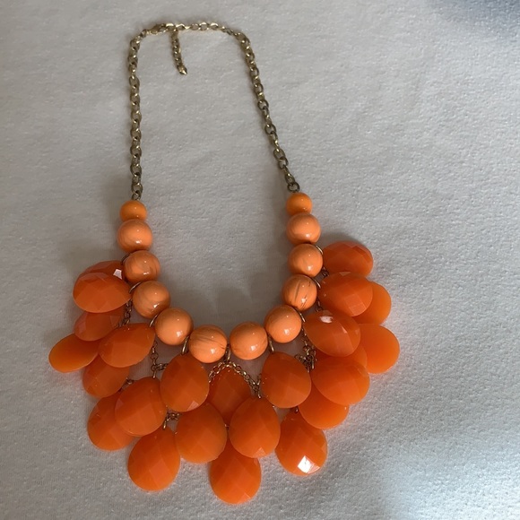 Orange Bubble Necklace Like New - Picture 5 of 5